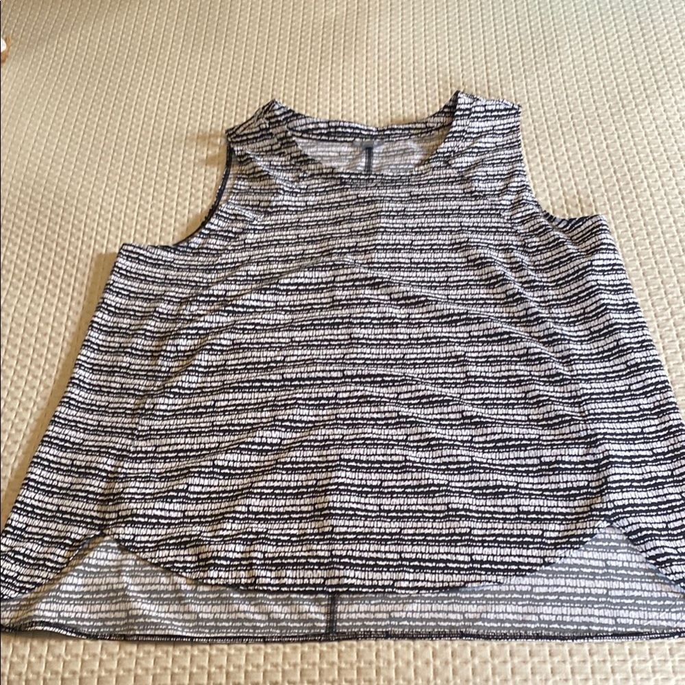 Monochrome Striped Women's Tank Top